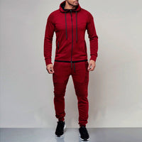 men Sweatshirt Sports Set Gym Clothes Men Sport Suit Training Suit Sport Wear Outdoor - Francoshouseholditems