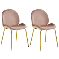 Accent Chairs Dining Side Chairs w/Gold Metal Legs - Francoshouseholditems