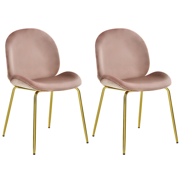 Accent Chairs Dining Side Chairs w/Gold Metal Legs - Francoshouseholditems