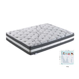Hybrid Pocket Spring Mattress Comfortable Cover Anti-Fire Foam King/Queen/Full/Twin 4 Sizes[US-W] - Francoshouseholditems