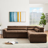 Living Room Sleeper Sofa Set Modern L Shaped Comfortable Large Sofa Leisure Soft Couch - Francoshouseholditems