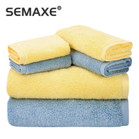 Towel Set,2 Large Bath Towels,2 Hand Towels,2 Face towels . Cotton Highly Absorbent Bathroom Towels White - Francoshouseholditems