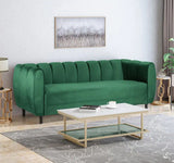 3 Seater Sofa Upholstered Soft Comfortable Sofa with Wooden Feet for Living Room 30.00&quot; D x 83.25&quot; W x 30.25&quot; H - Francoshouseholditems