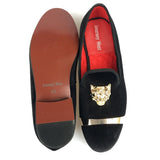 Wedding Loafers Black Velvet Shoes Slippers Flats with Buckle Dress Shoes Red Bottom Shoes Size 7-13 - Francoshouseholditems