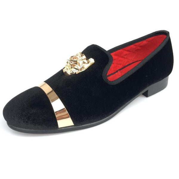 Wedding Loafers Black Velvet Shoes Slippers Flats with Buckle Dress Shoes Red Bottom Shoes Size 7-13 - Francoshouseholditems